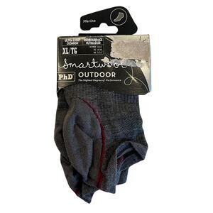 12-75(2) SMARTWOOL Men's Ankle Socks Ultra Light Cushion Gray XL/ 12-14.5